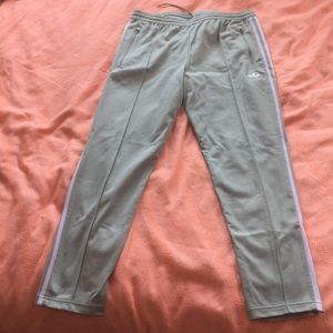 Men’s Adidas track pants in Ash Green, Size M.